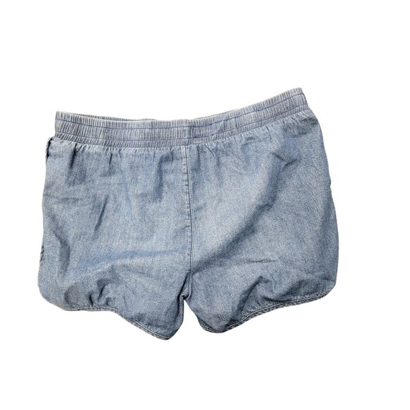 Cat & Jack XXL Plus Blue Denim Shorts For Women Elastic Waistband 100% Cotton Re - Picture 4 of 4